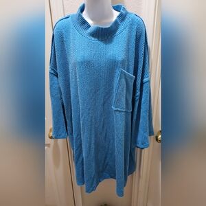 Only Go Forwards Oversized Urban Ribbed Nellie Mae Tunic Size Large EUC